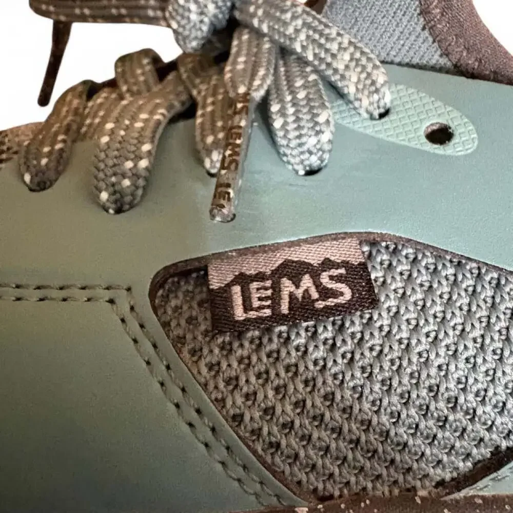 LEMS Primal Pursuit Teal Charcoal Gray Minimalist Sneakers